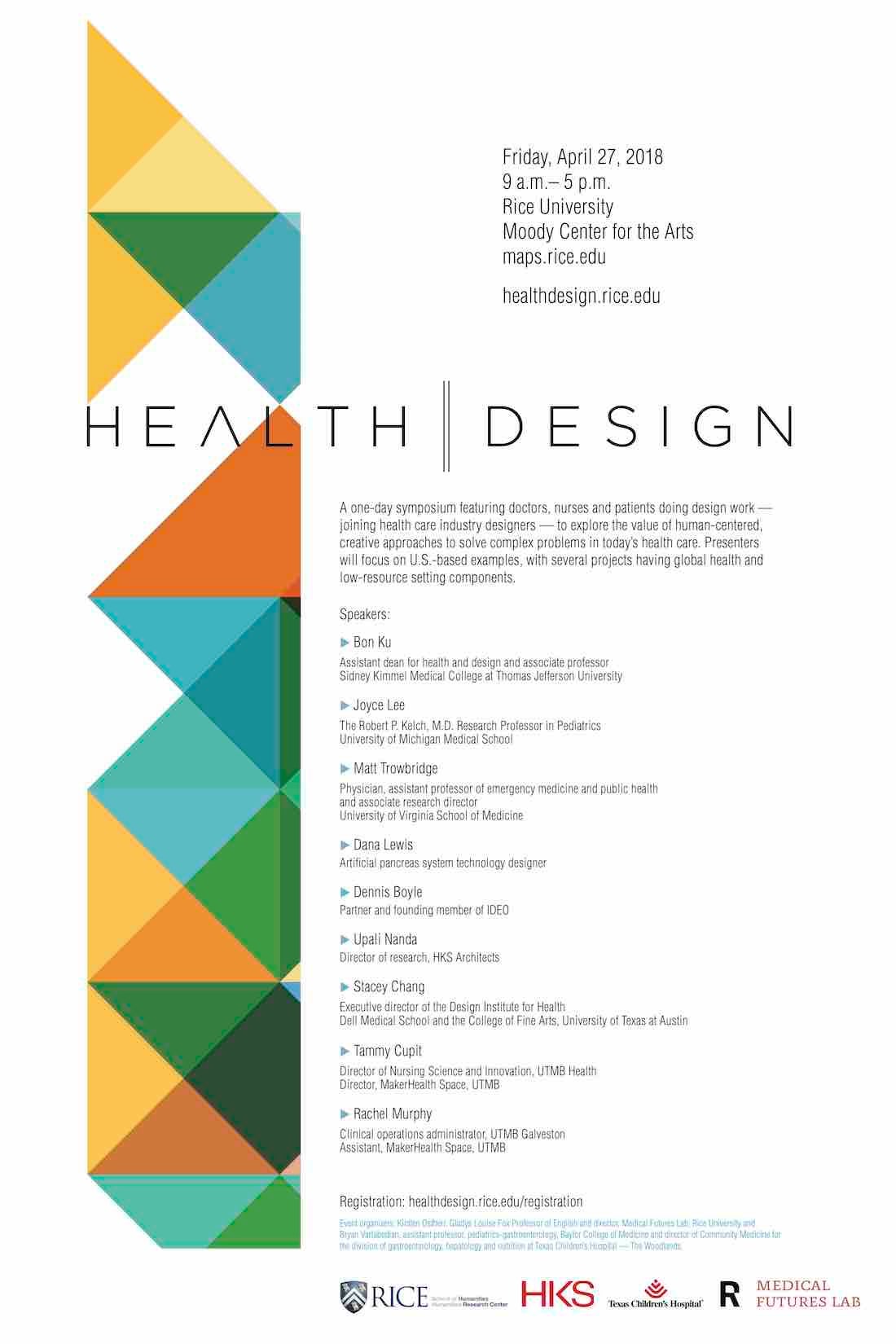 Health design conference poster